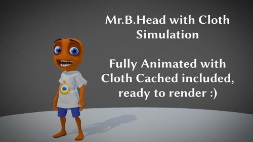 Mr. B. Head with animation and Full Body Cloth Cached preview image